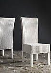 Set of 2 Arjun Wicker Dining Chairs