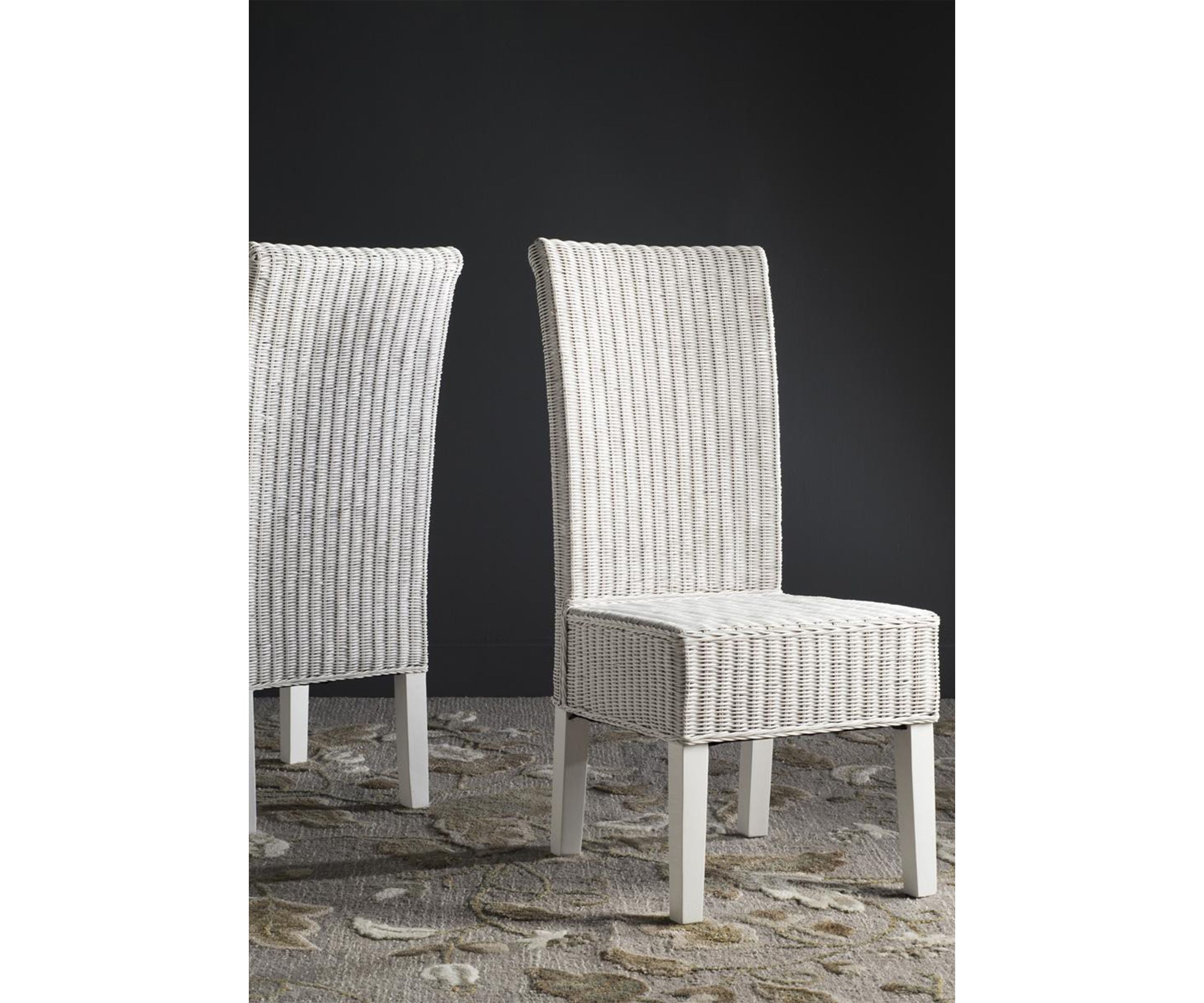 Set of 2 Arjun Wicker Dining Chairs