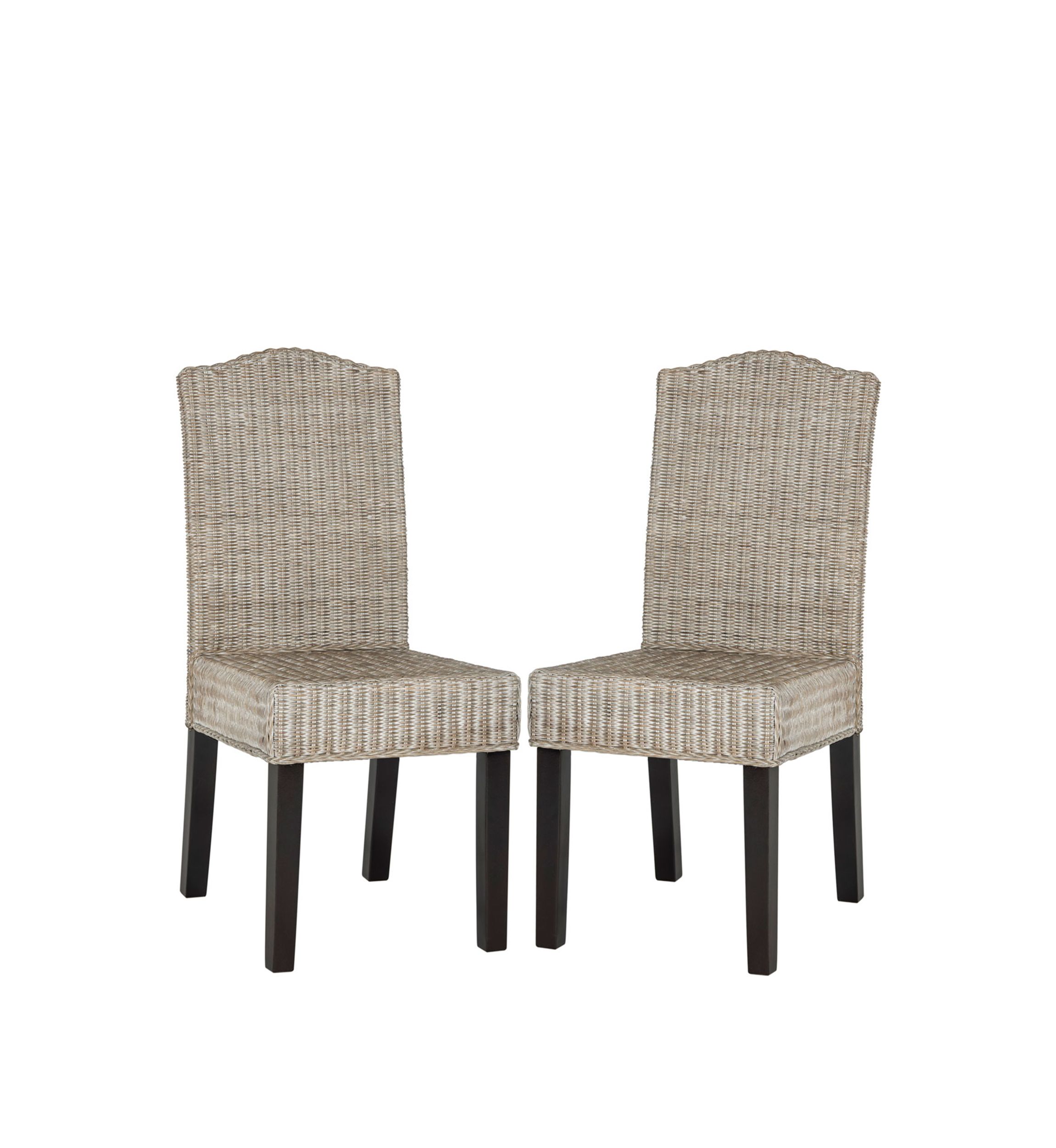 Set of 2 Odette Wicker Dining Chairs