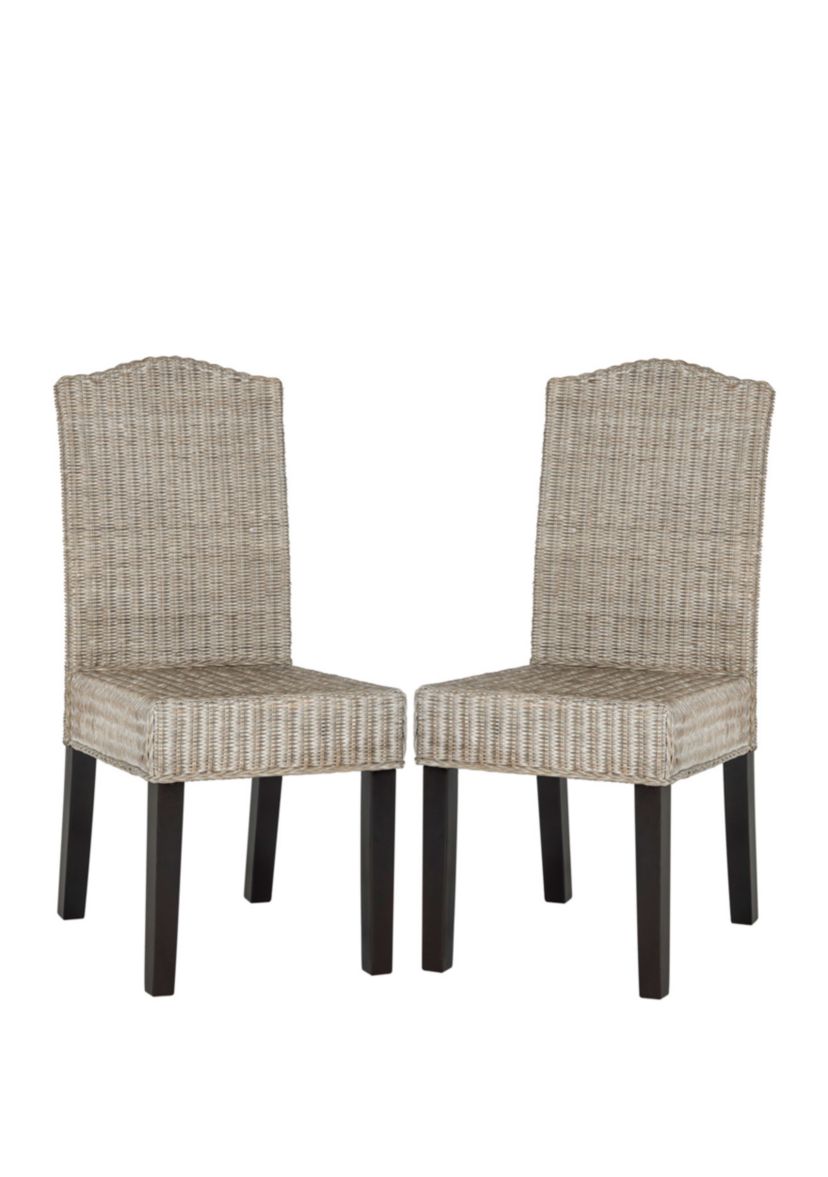 Set of 2 Odette Wicker Dining Chairs