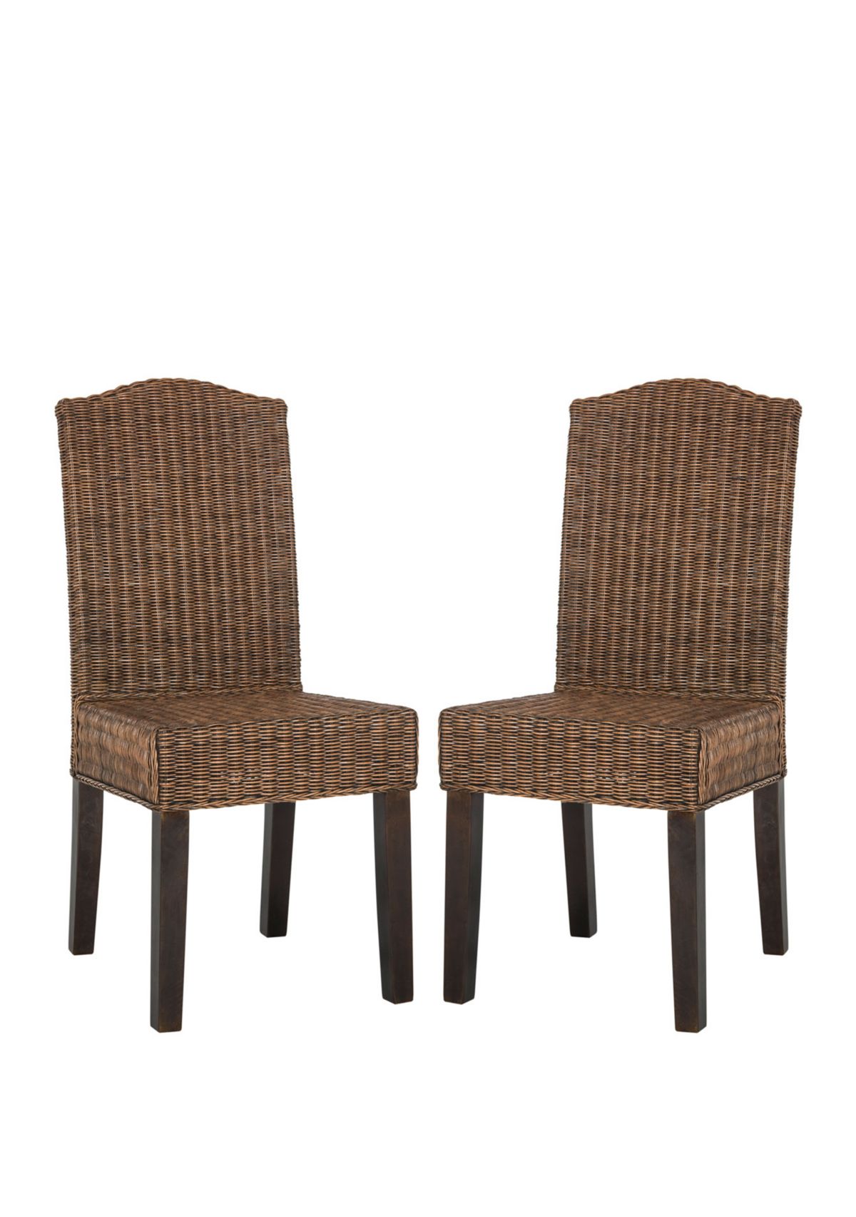 Set of 2 Odette Wicker Dining Chairs