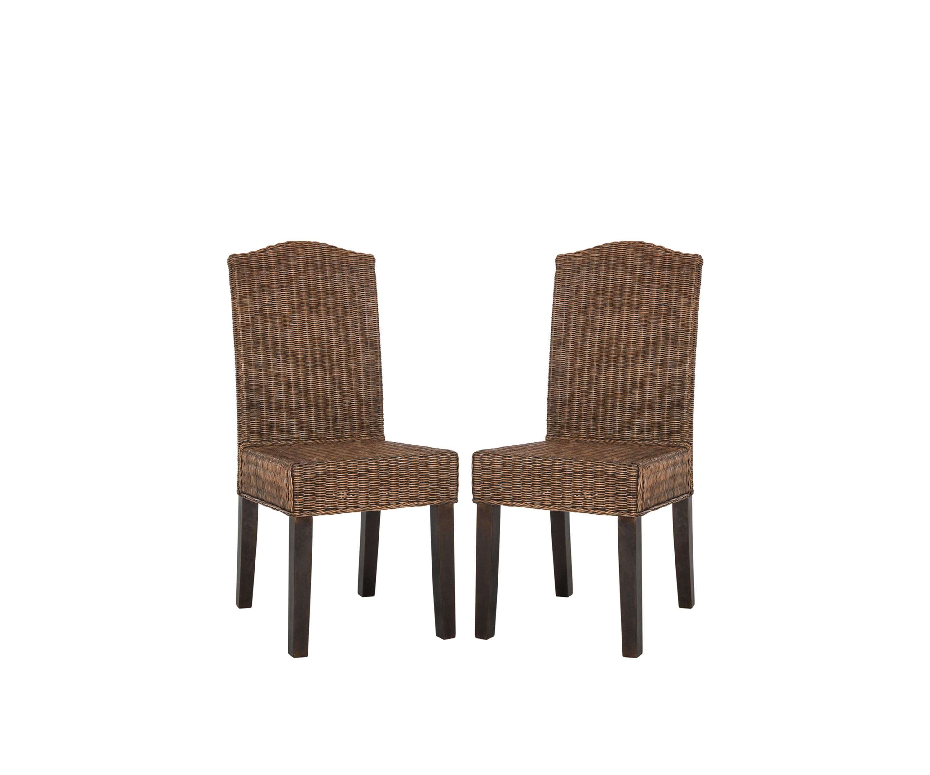 Set of 2 Odette Wicker Dining Chairs