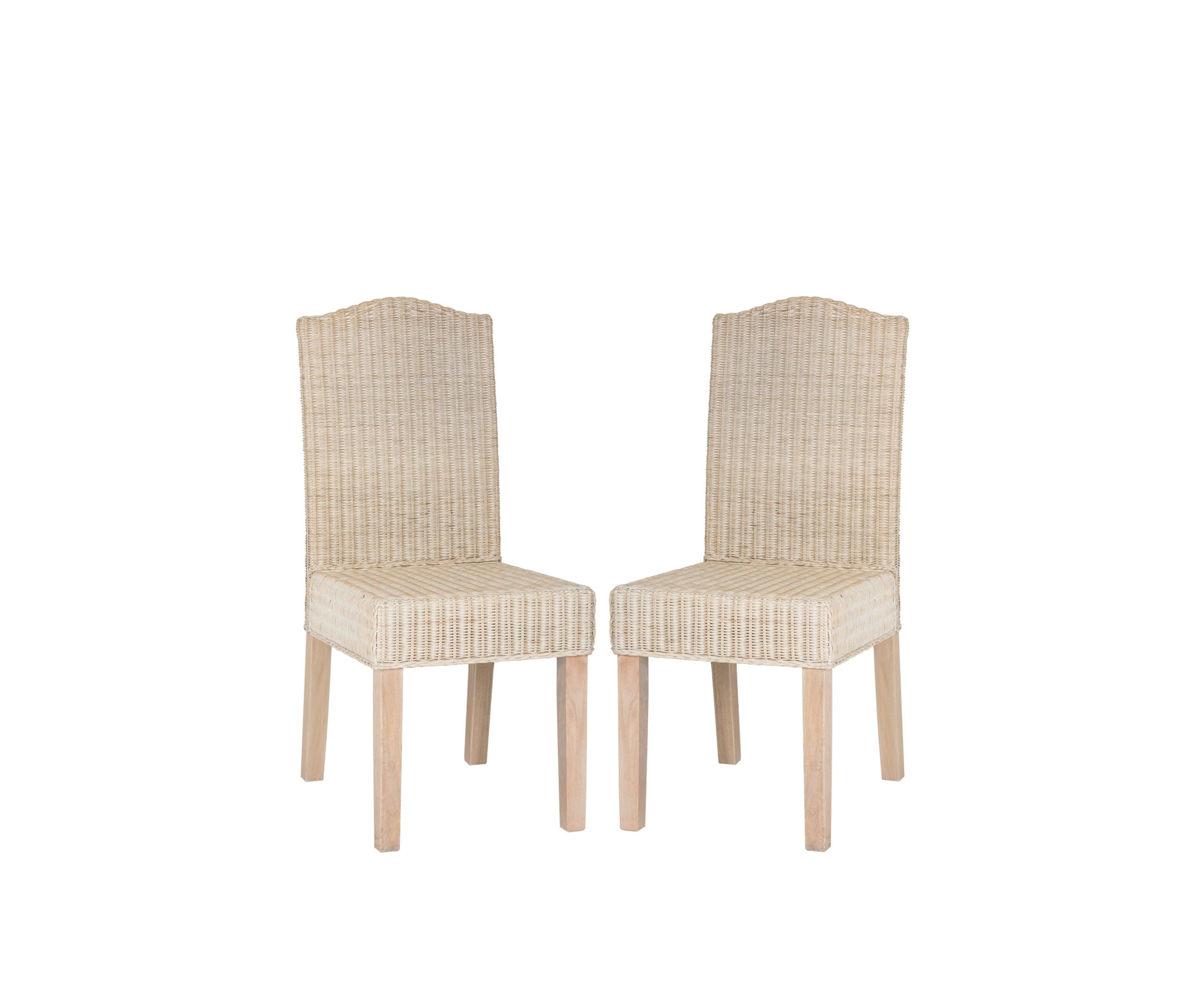Set of 2 Odette Wicker Dining Chairs