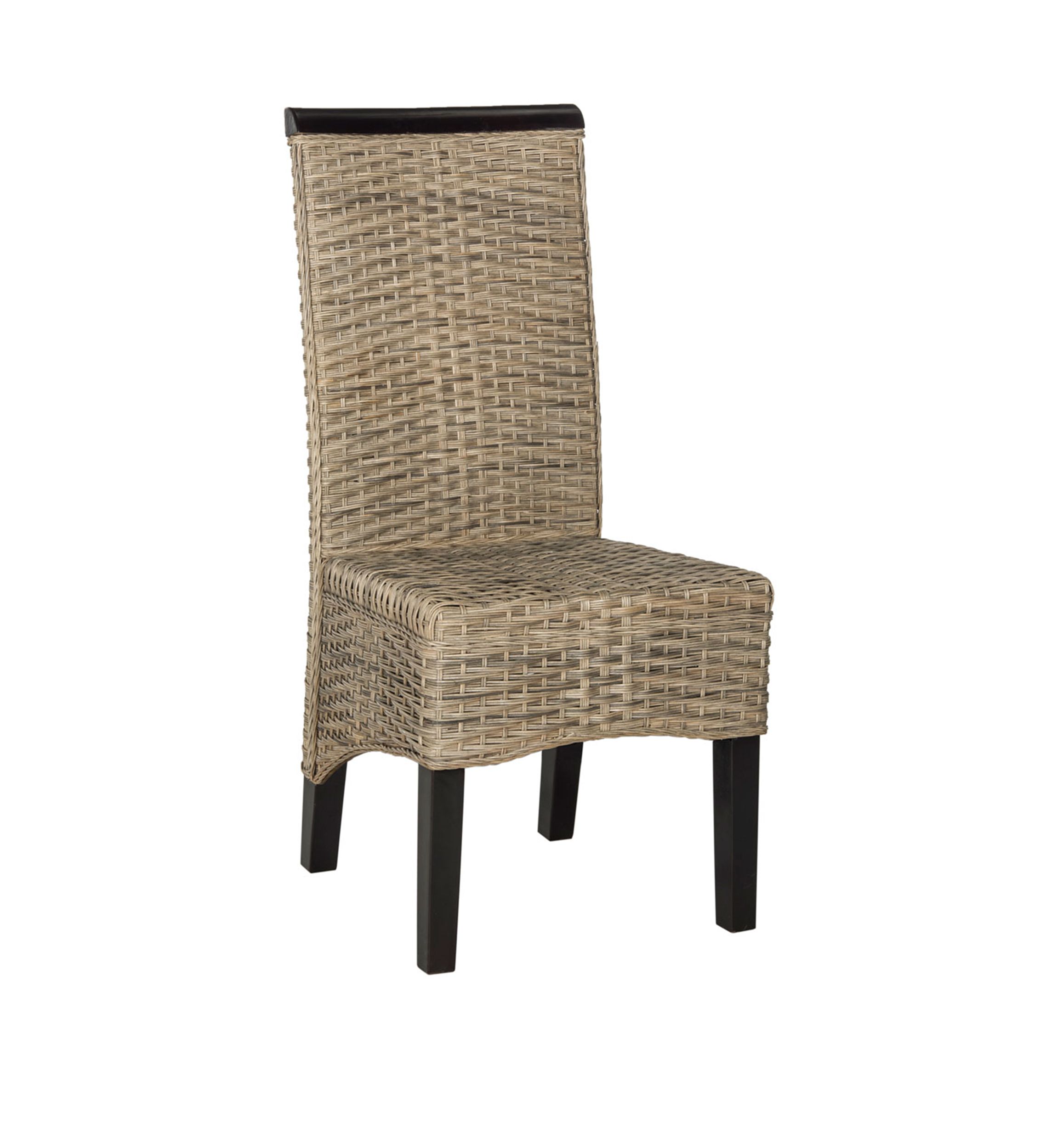 Set of 2 Ilya Wicker Dining Chairs