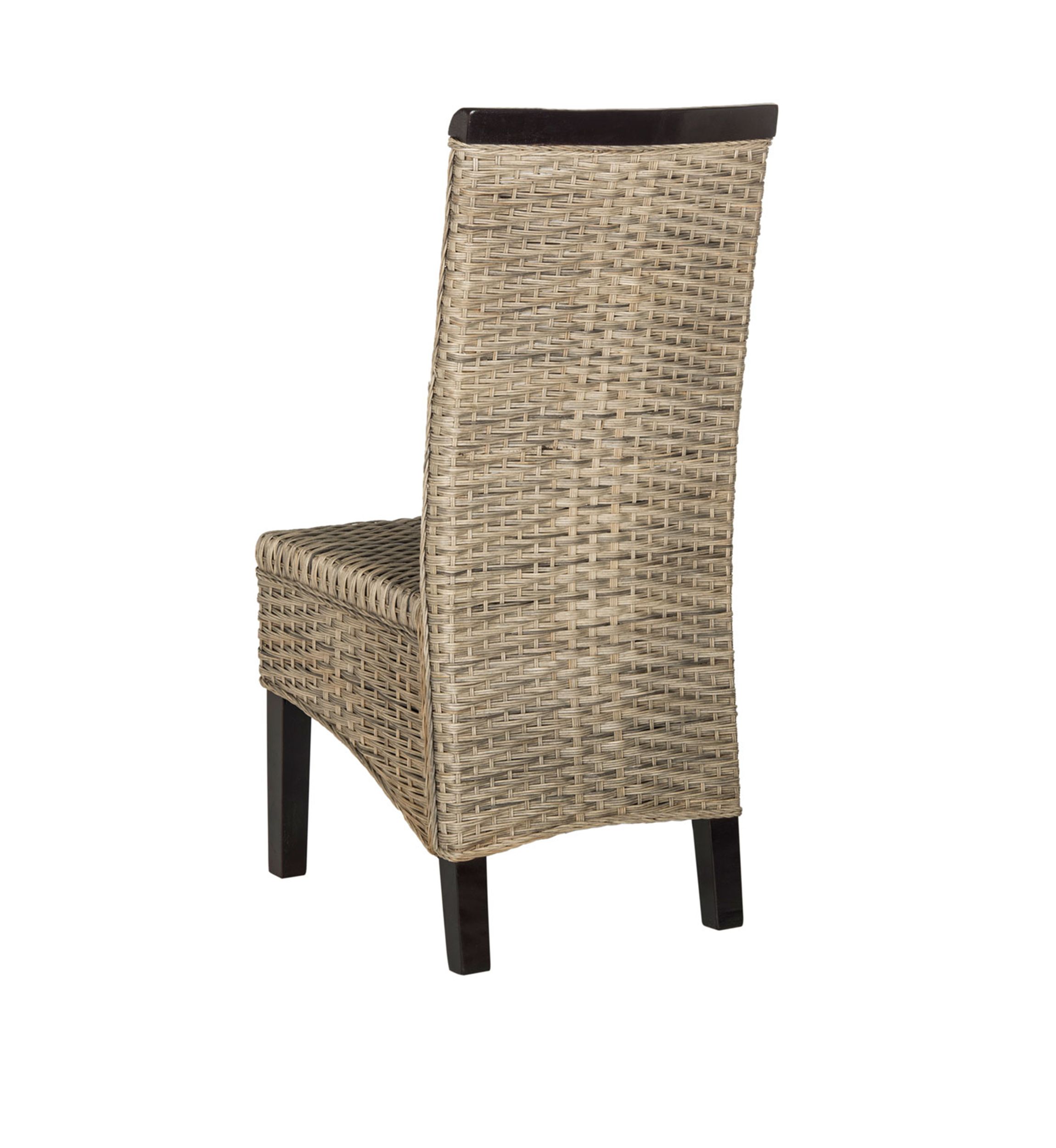Set of 2 Ilya Wicker Dining Chairs