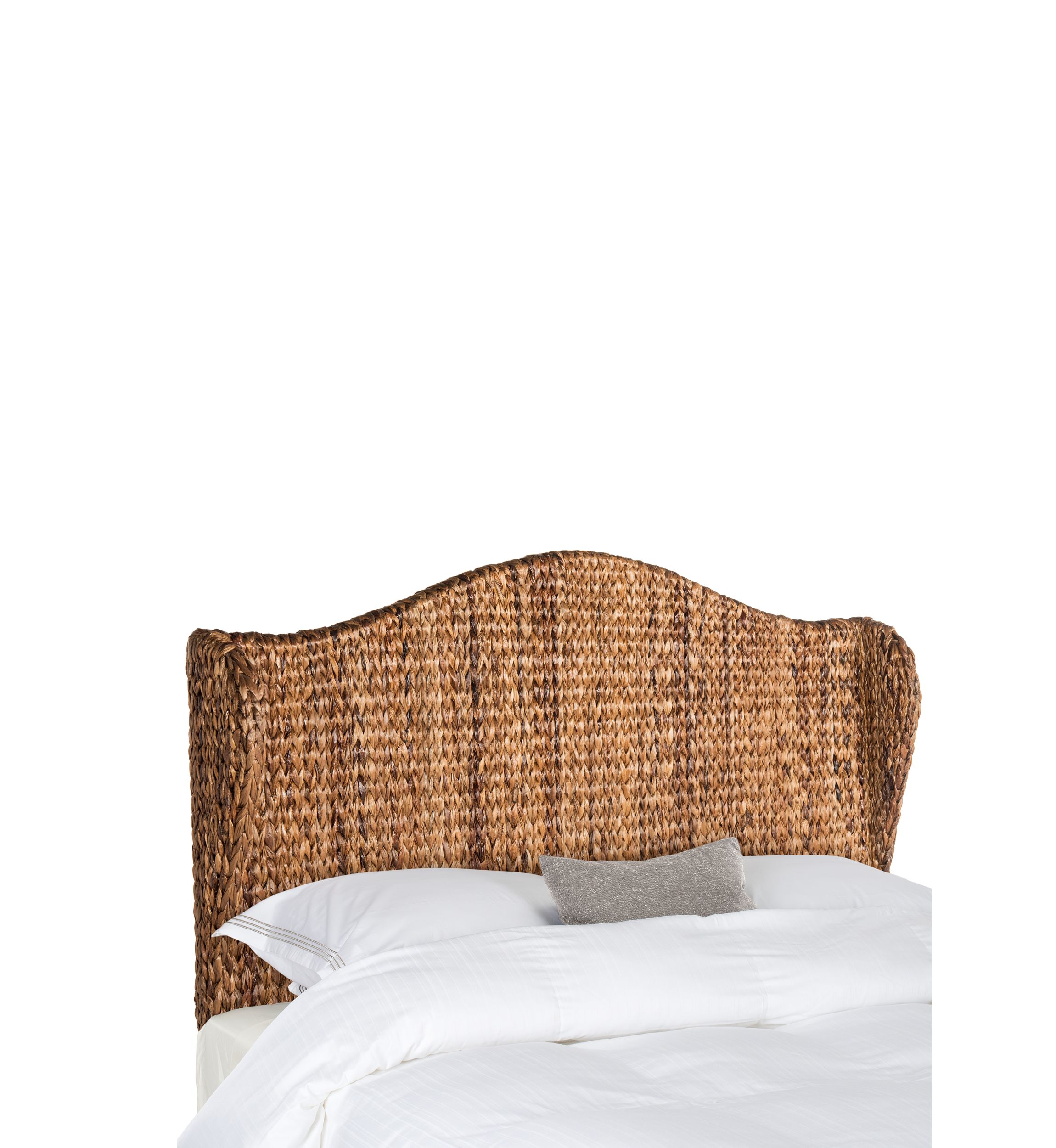 Nadine Brown Winged Headboard