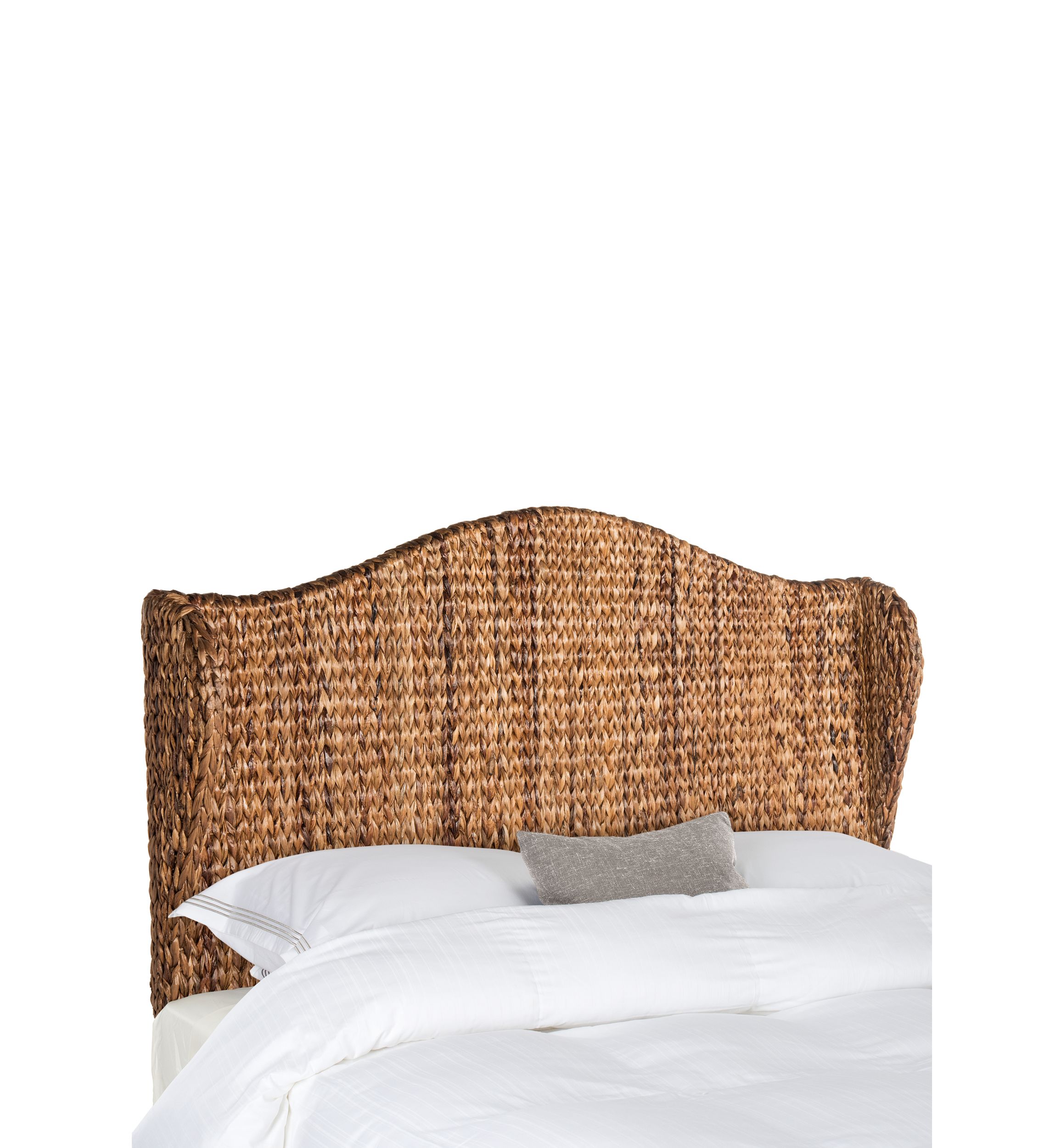 	  Nadine Brown Winged Headboard 