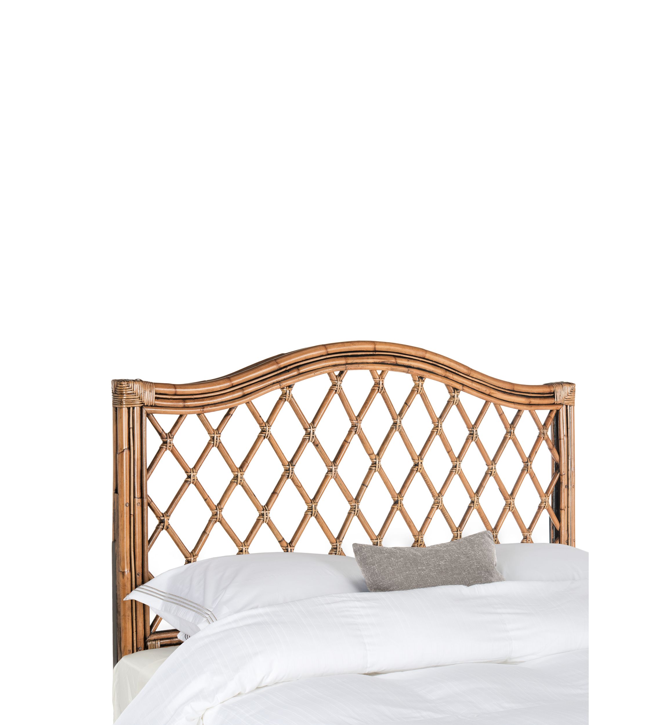 Gabrielle Brown/Multi Wicker Headboard