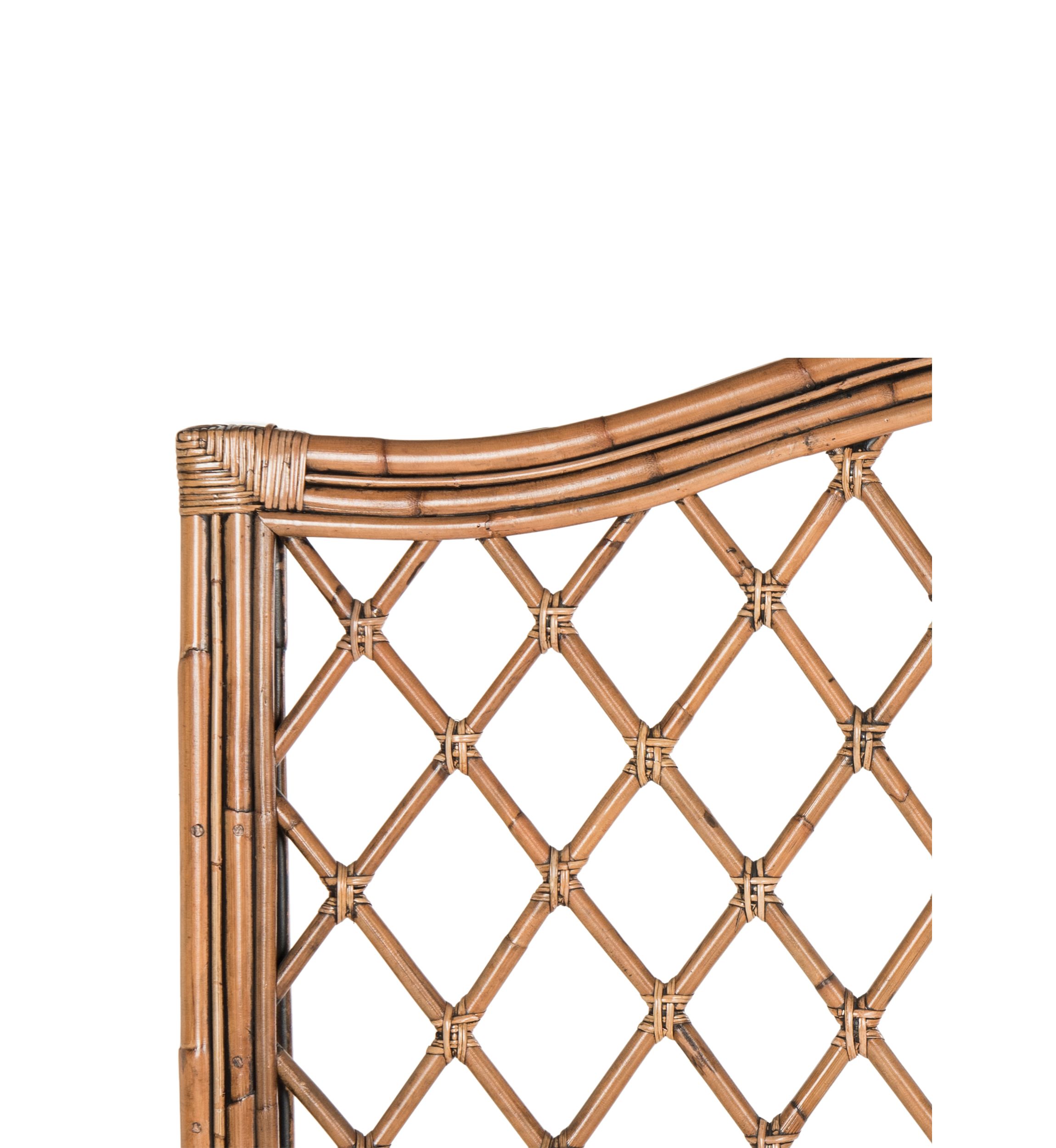 Gabrielle Brown/Multi Wicker Headboard