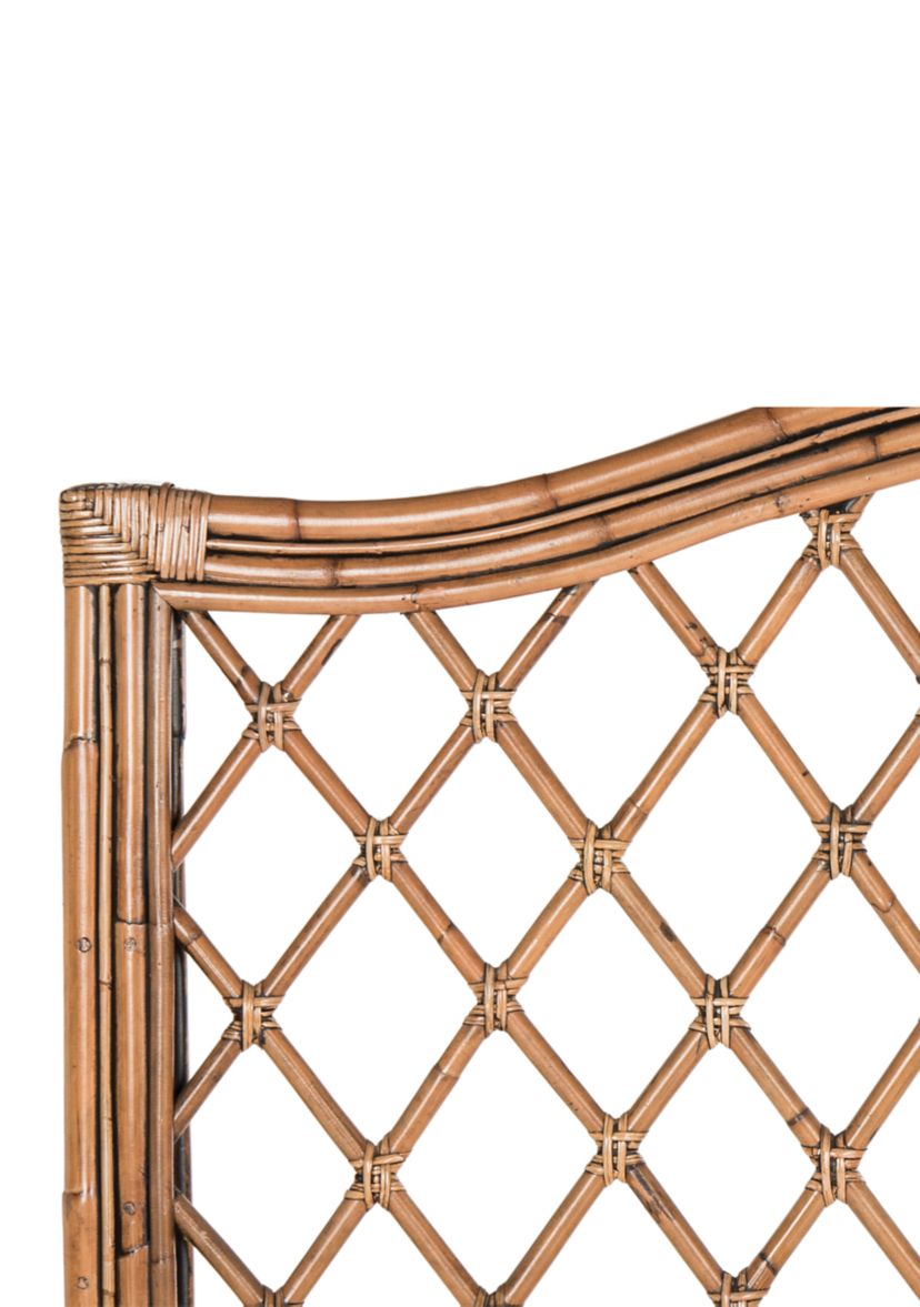 Gabrielle Brown/Multi Wicker Headboard