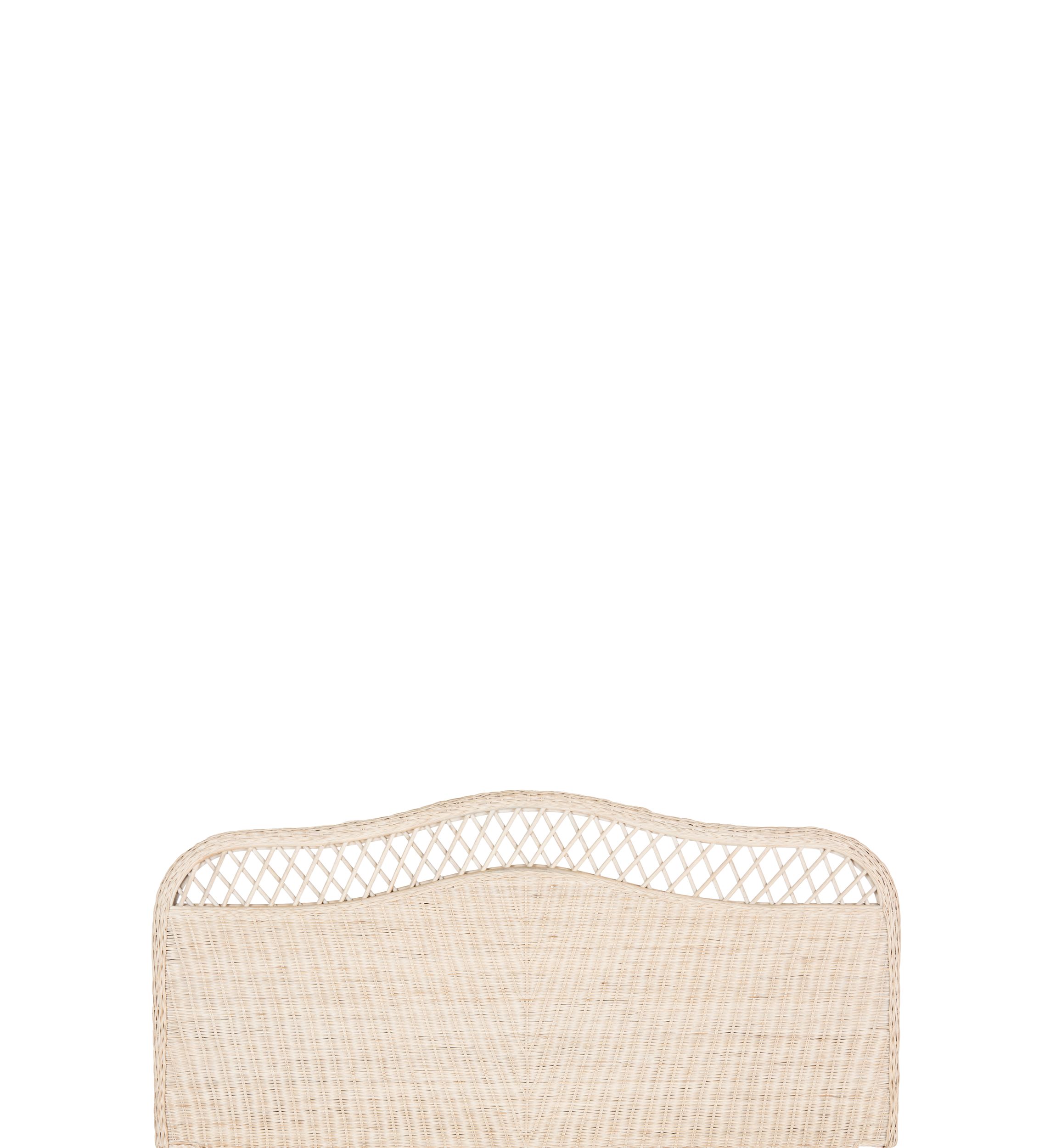 Sephina White Washed Rattan Headboard