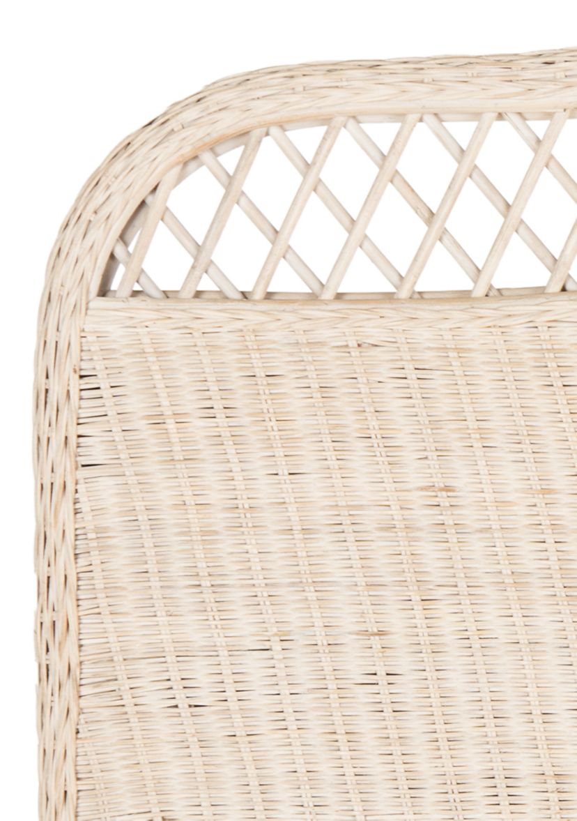 Sephina White Washed Rattan Headboard