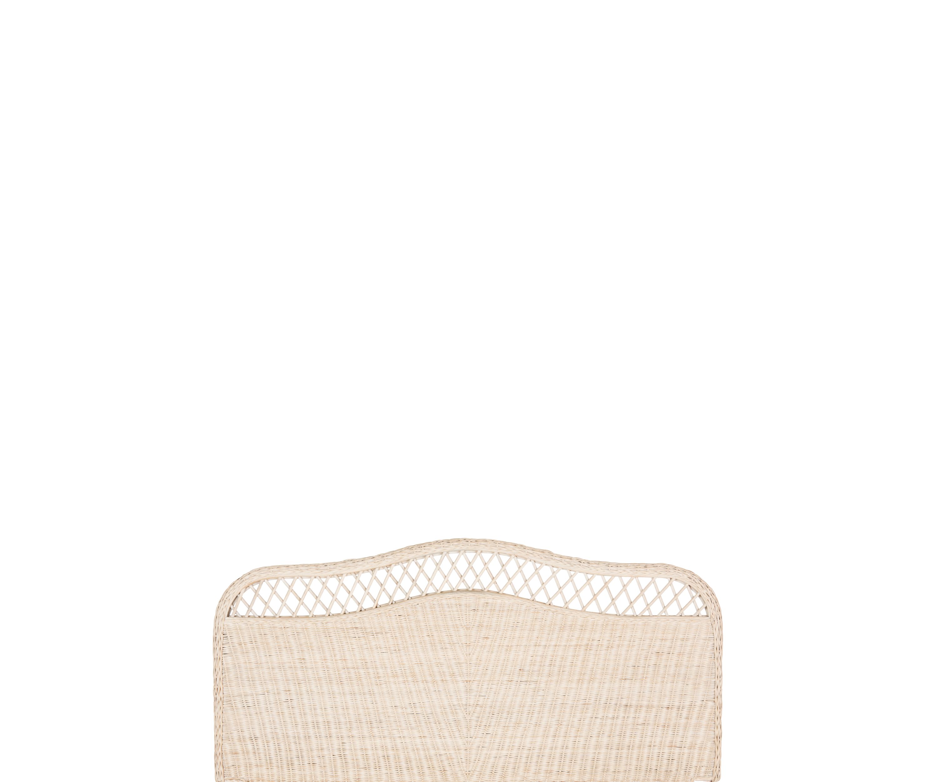 Sephina White Washed Rattan Headboard