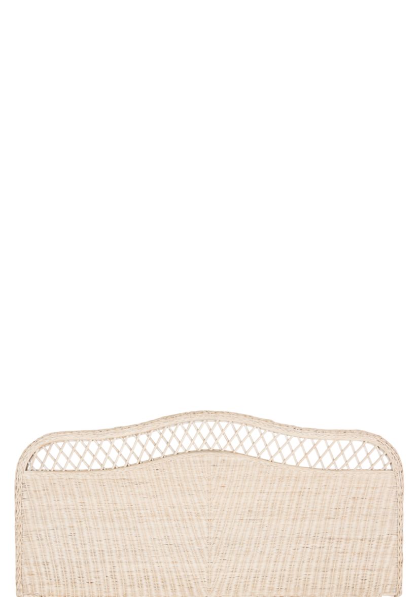 Sephina White Washed Rattan Headboard