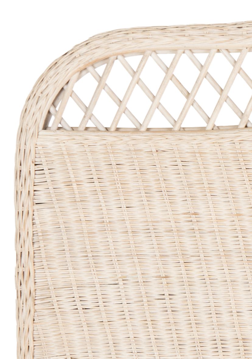 Sephina White Washed Rattan Headboard