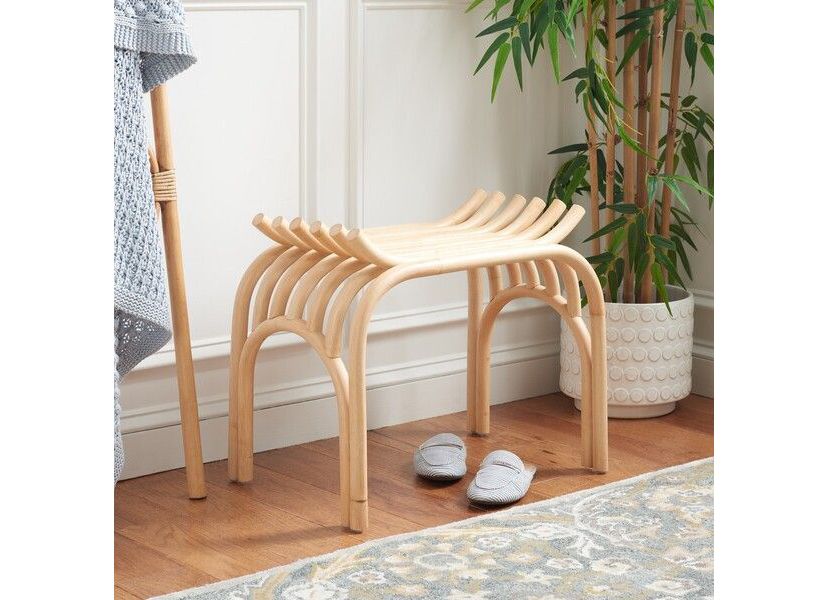 Strix Curved Rattan Stool