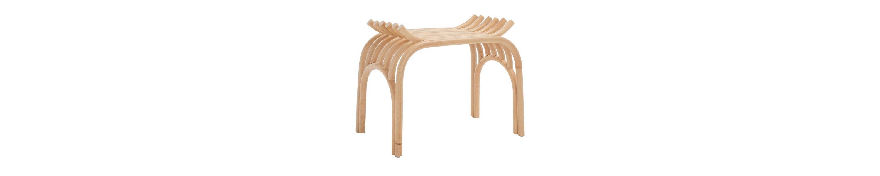 Strix Curved Rattan Stool
