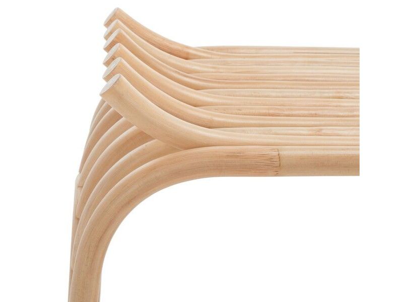 Strix Curved Rattan Stool