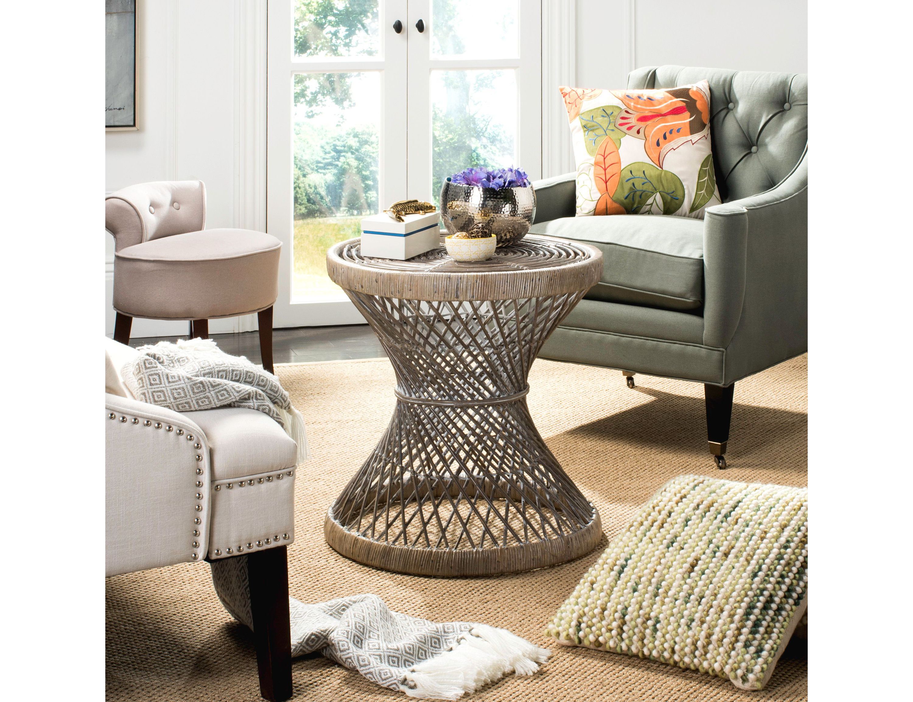 Grimson Bowed Table
