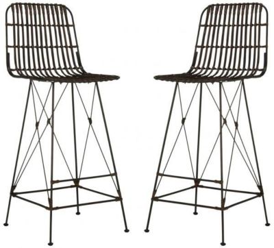 Safavieh Minerva Wicker Bar Stool