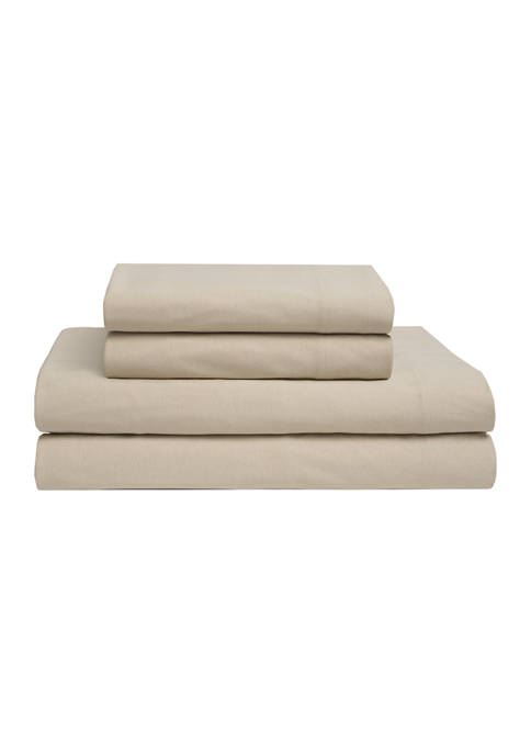 Elite Home Products Jersey Knit Cotton Sheet Set