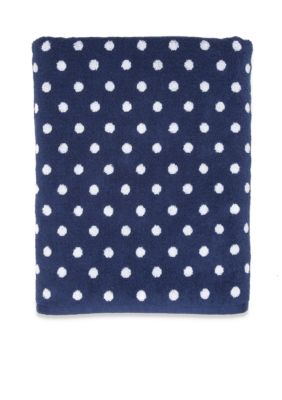 crown ivy polka dot bath towel collectio