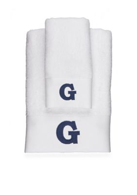 crown ivy monogram bath towel collectio