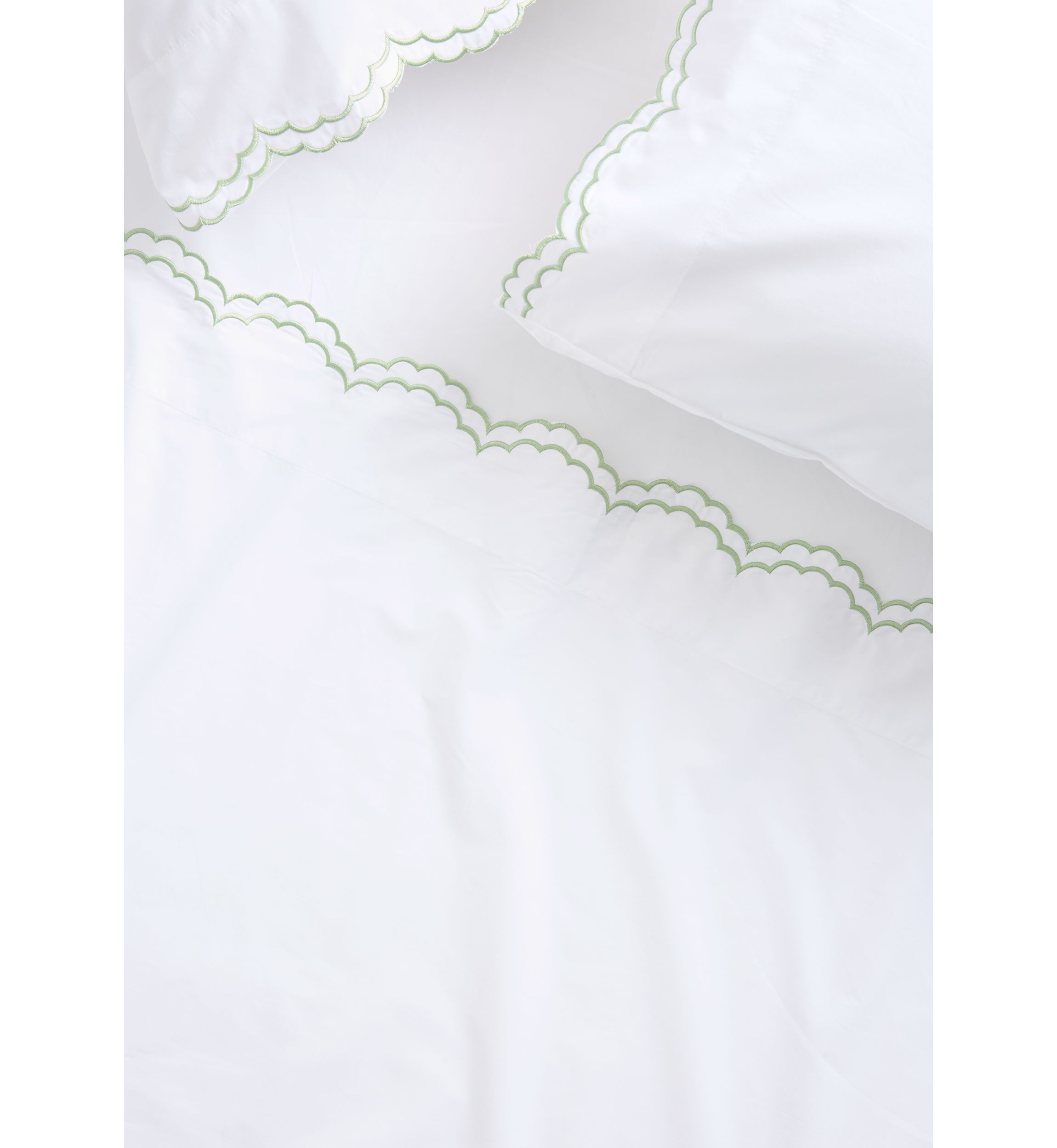 300 Thread Count Scallop Embroidered Sheet Set