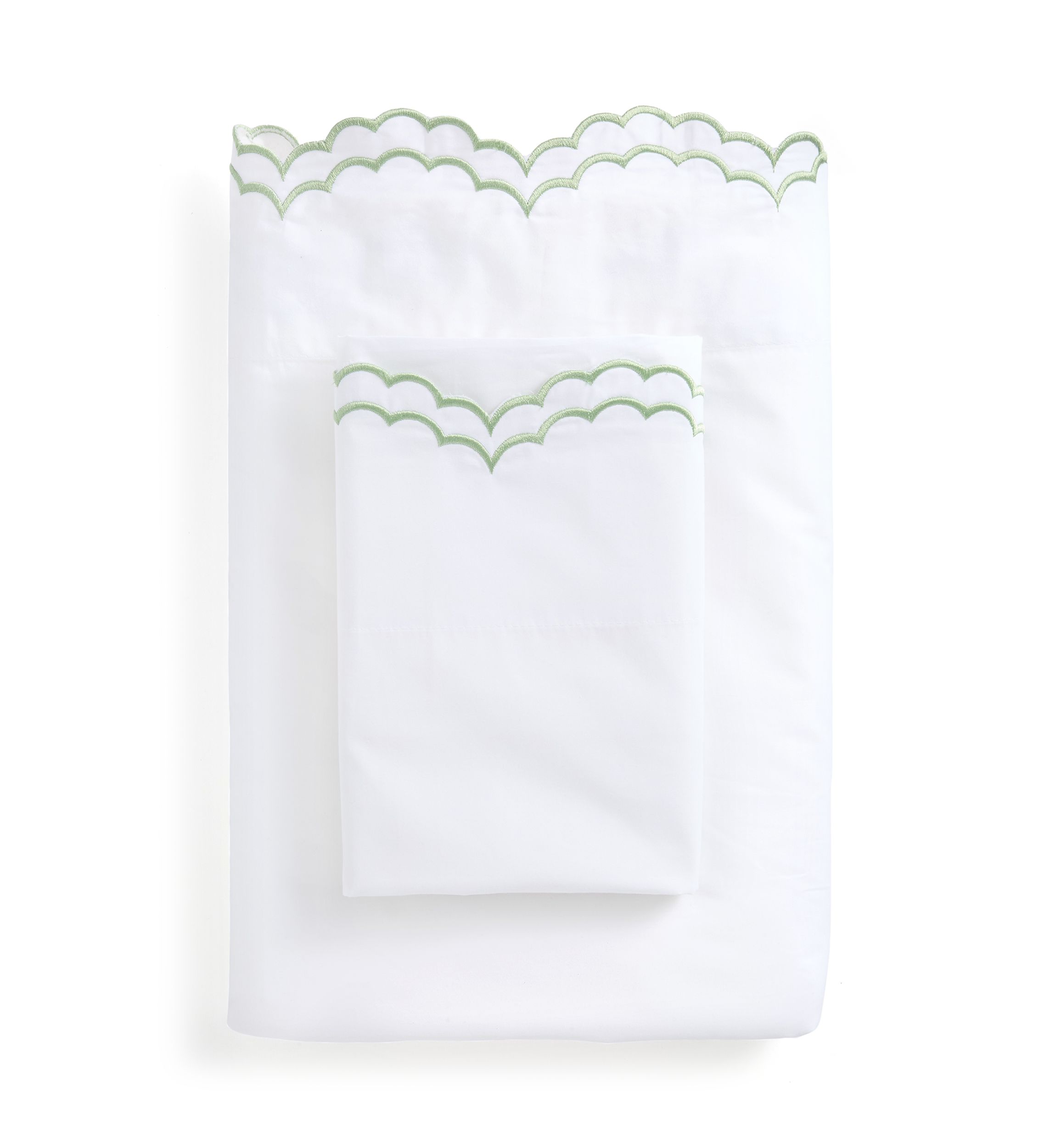300 Thread Count Scallop Embroidered Sheet Set