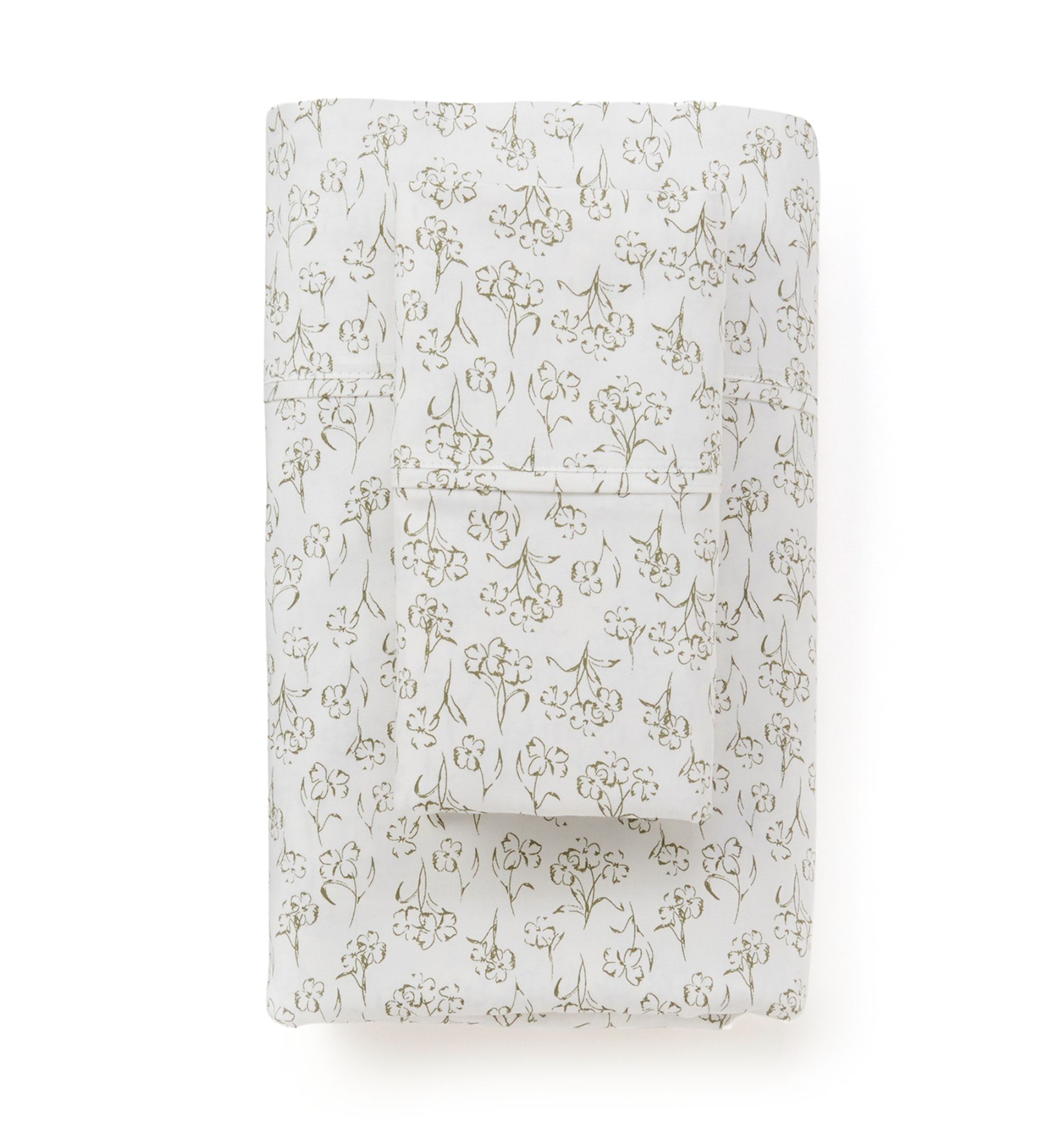 Performance 400 Thread Count Green Floral Sheet Set