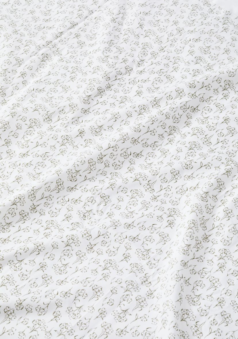 Performance 400 Thread Count Green Floral Sheet Set