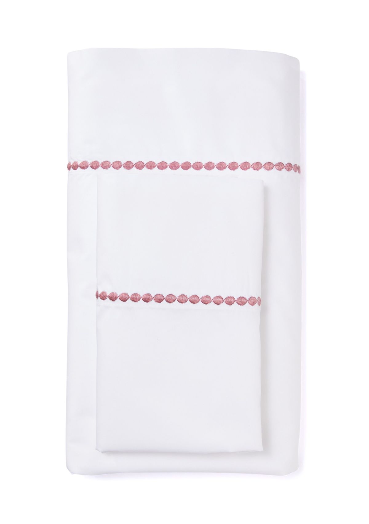 Cotton Percale Embroidered Sheet Set