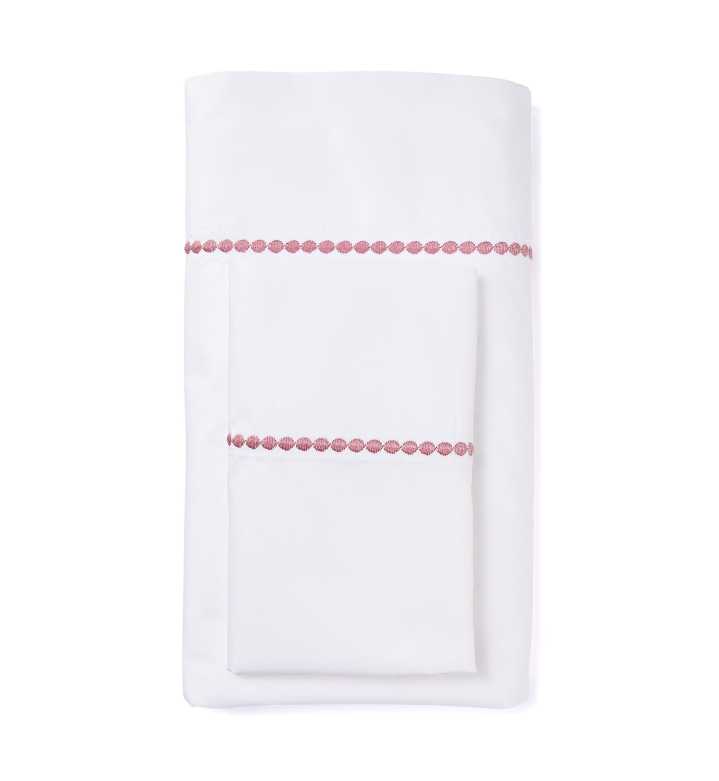 Cotton Percale Embroidered Sheet Set