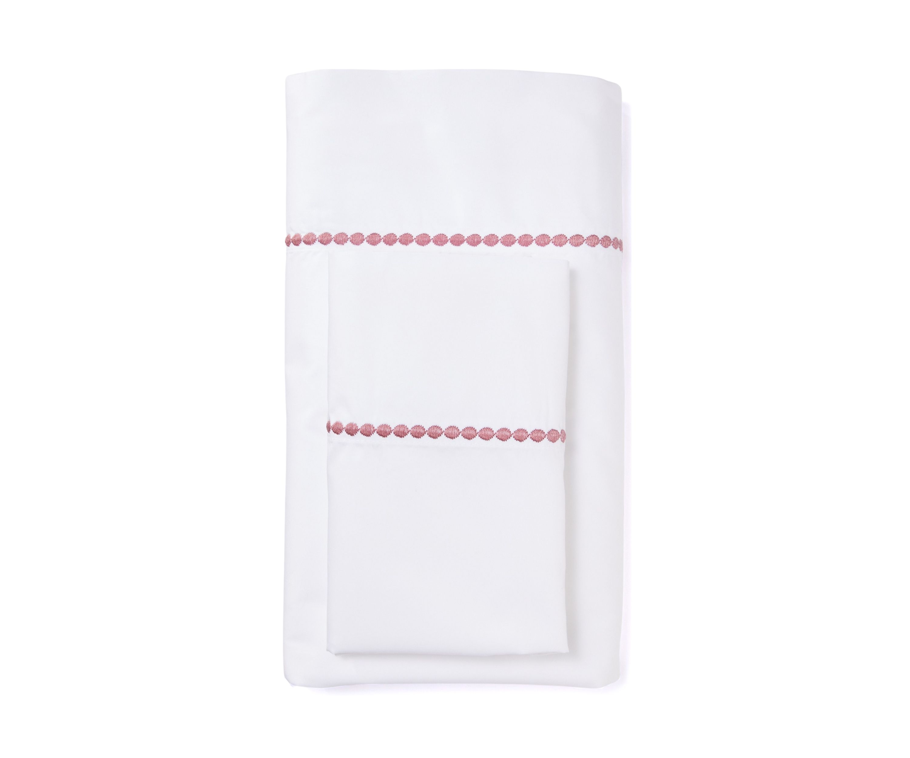 Cotton Percale Embroidered Sheet Set
