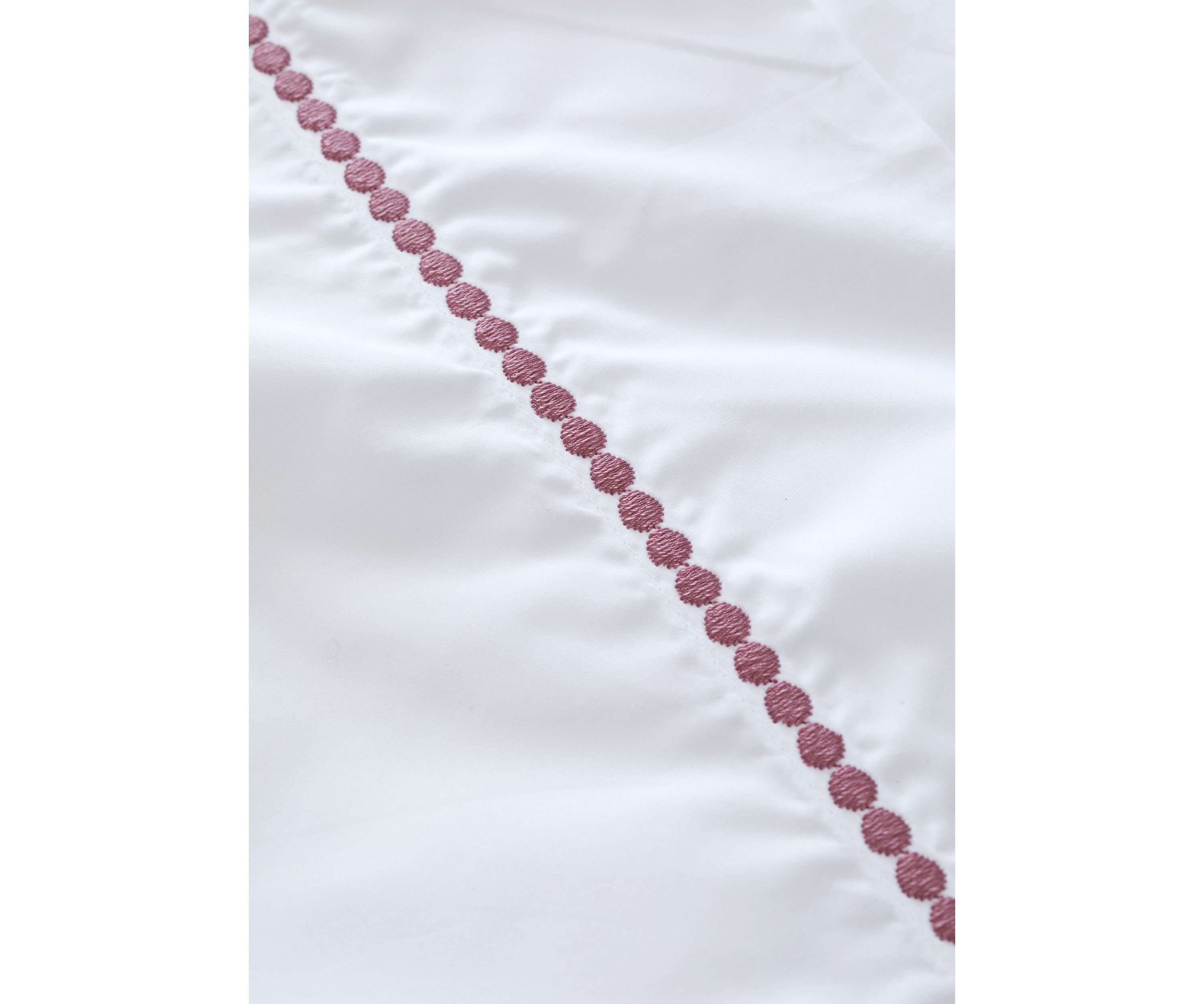 Cotton Percale Embroidered Sheet Set