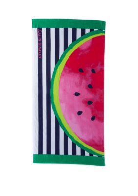 crown ivy printed beach towel