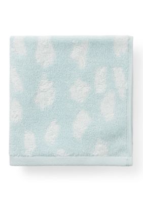 Crown & Ivy Jacquard Bathroom Towels, Blue, Hand Towel