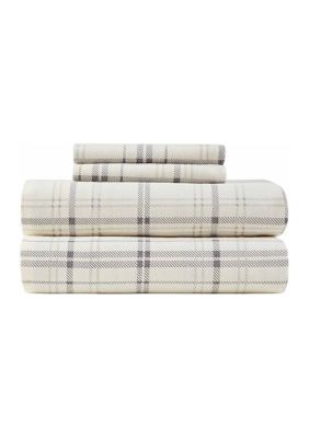 Modern Southern Home Gray Plaid Flannel Sheet Set Belk