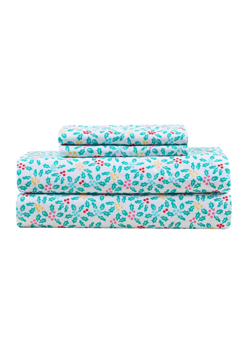 Fun Holly Microfiber Sheet Set