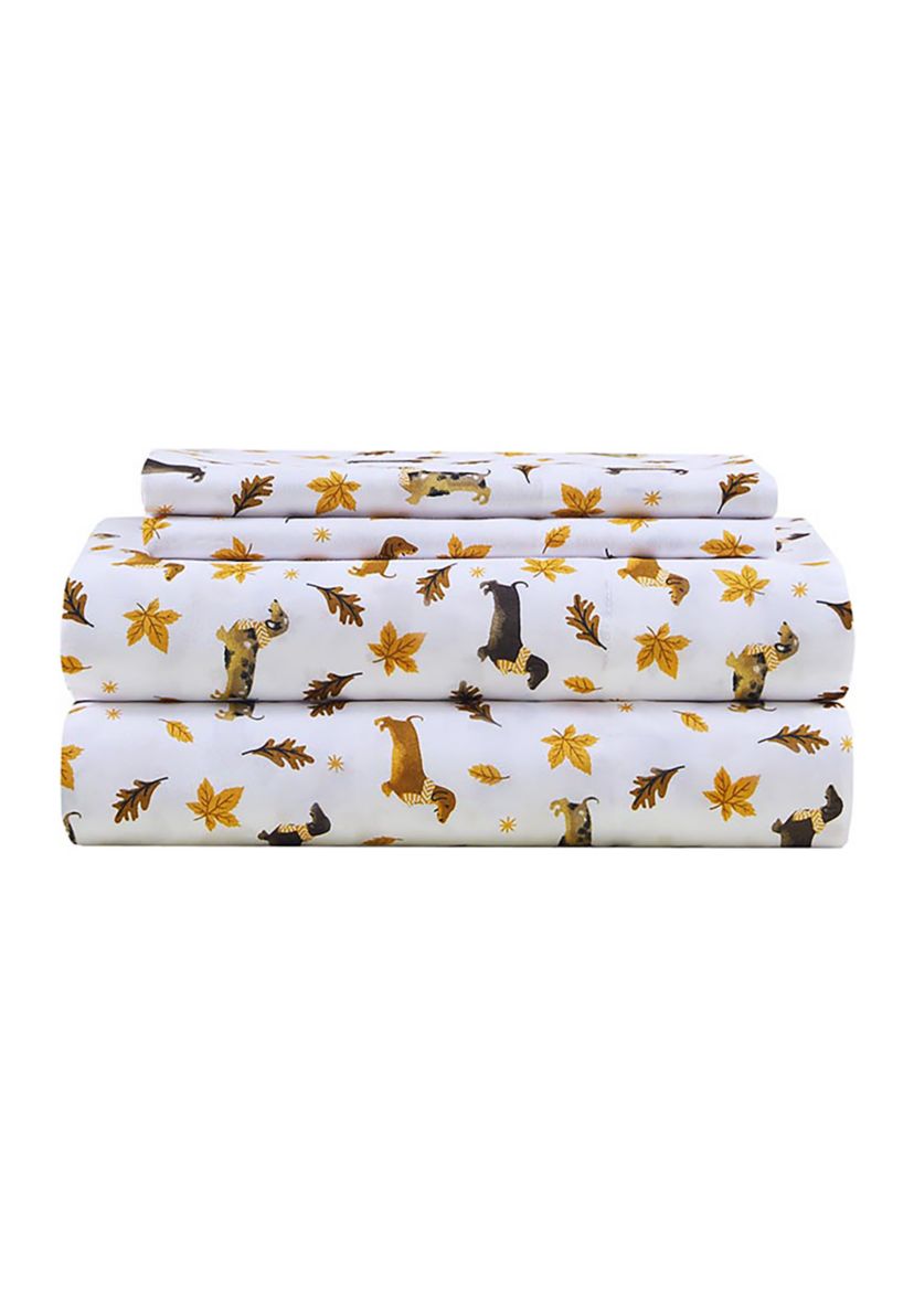 Microfiber Falling for Dachshunds Sheet Set 