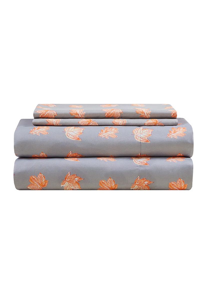 Fall Printed Leaves Sheet Set 