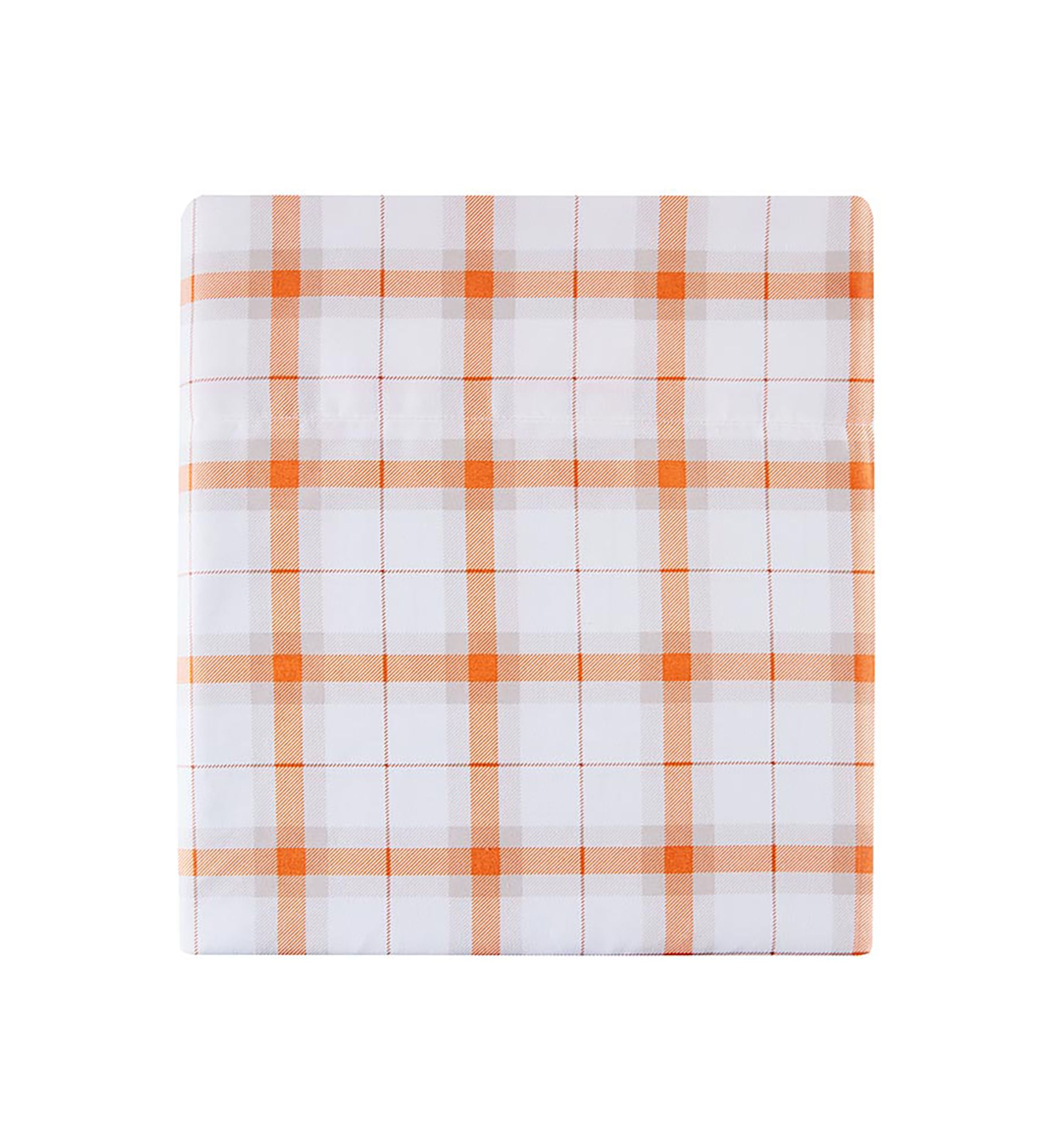 Fall Orange Plaid Sheet Set 