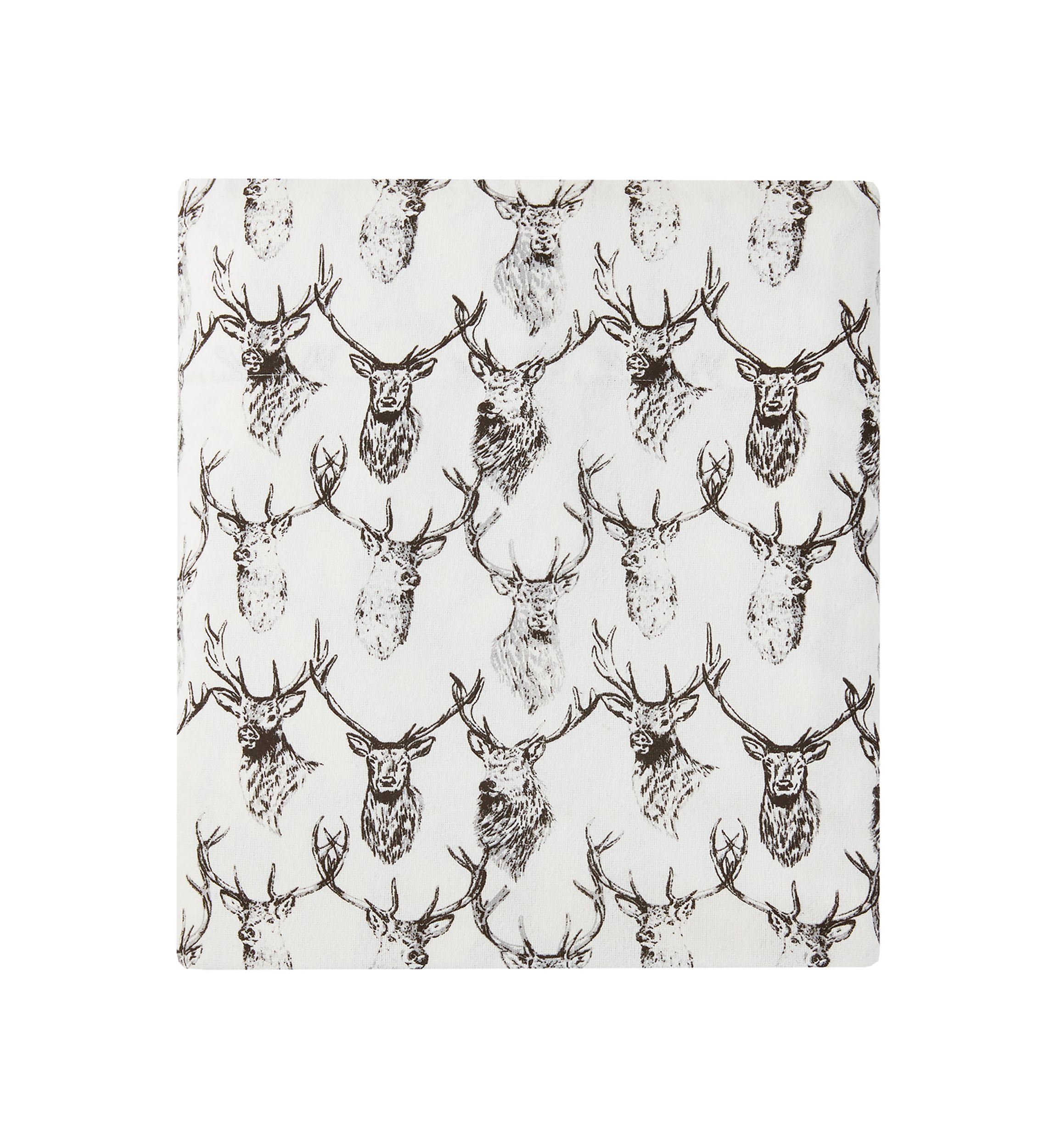 Deer Head Flannel Sheet Set 
