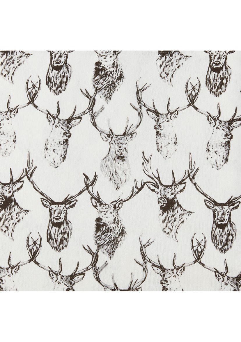 Deer Head Flannel Sheet Set 
