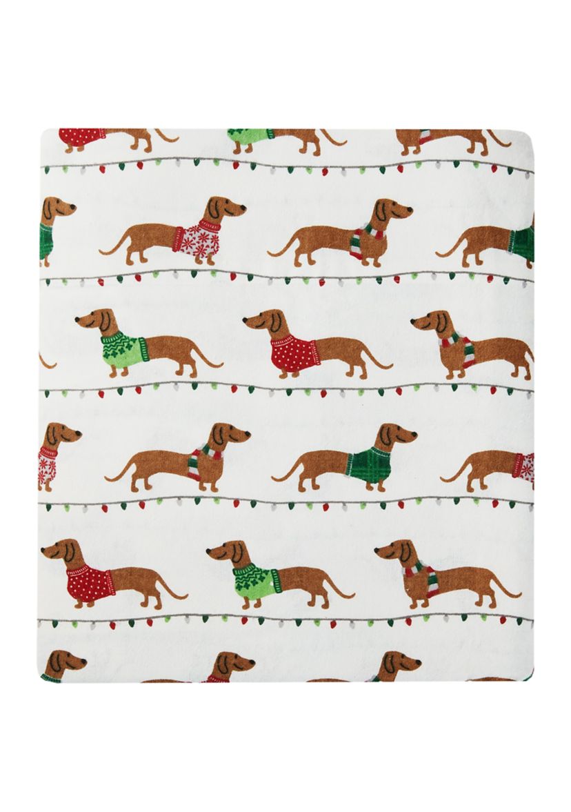 Dachshund Dog Flannel Sheet Set