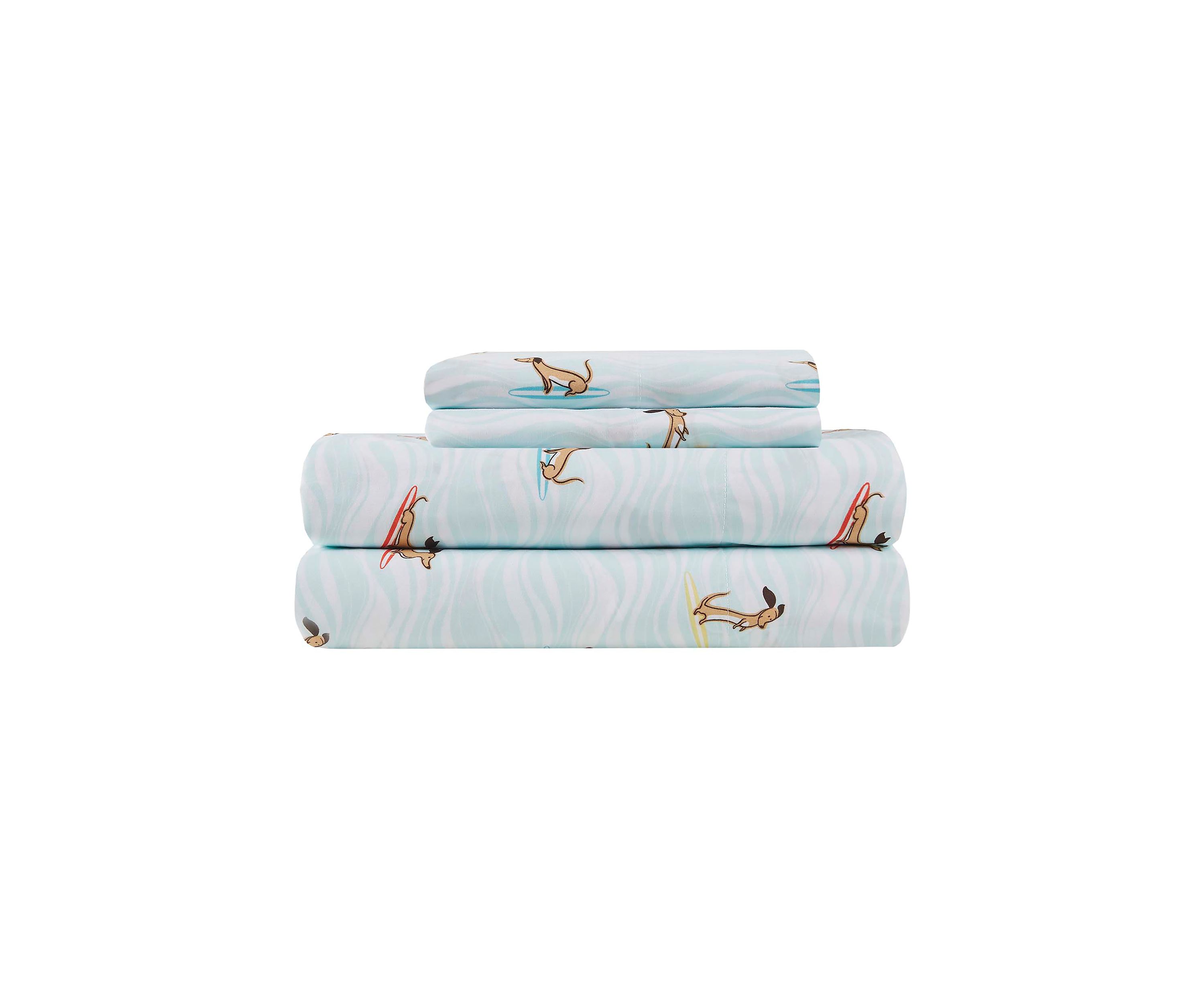 Surfing Dachshunds Sheet Set