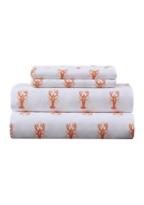 Coastal Lobsters Sheet Set 