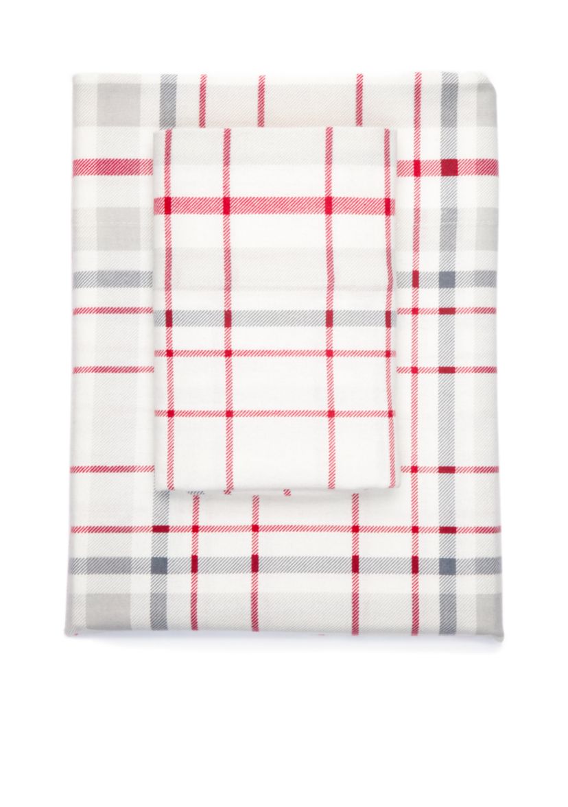 Plaid Flannel Sheet Set 
