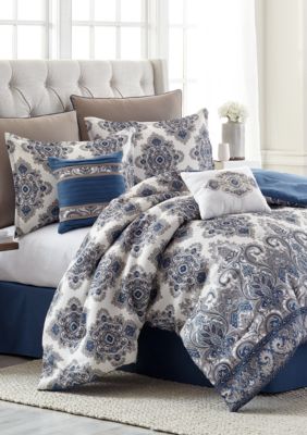 modern.southern.home.loretta 8 piece comforter bed in a ba