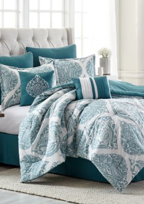 modern.southern.home.zanita 6 piece comforter bed in a ba